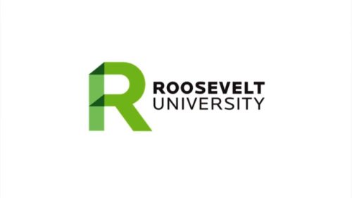 Logo of Roosevelt University for our ranking of online mba in hospitality management programs